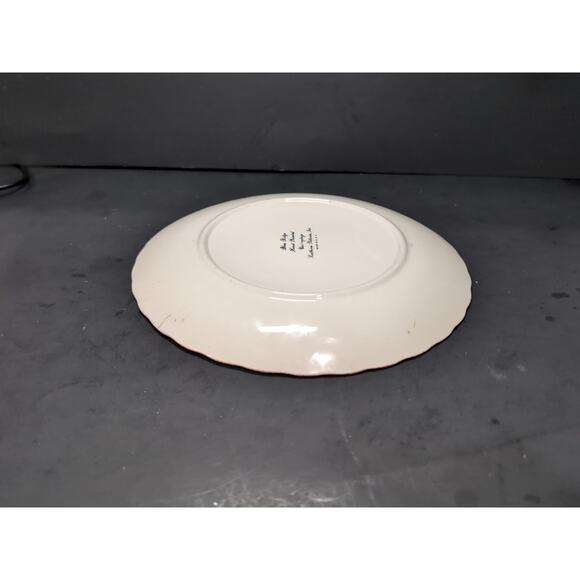 Southern Potteries‎ Blue Ridge Scalloped Plate, Hand Painted Strawberry Plate - Picture 4 of 7